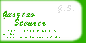 gusztav steurer business card